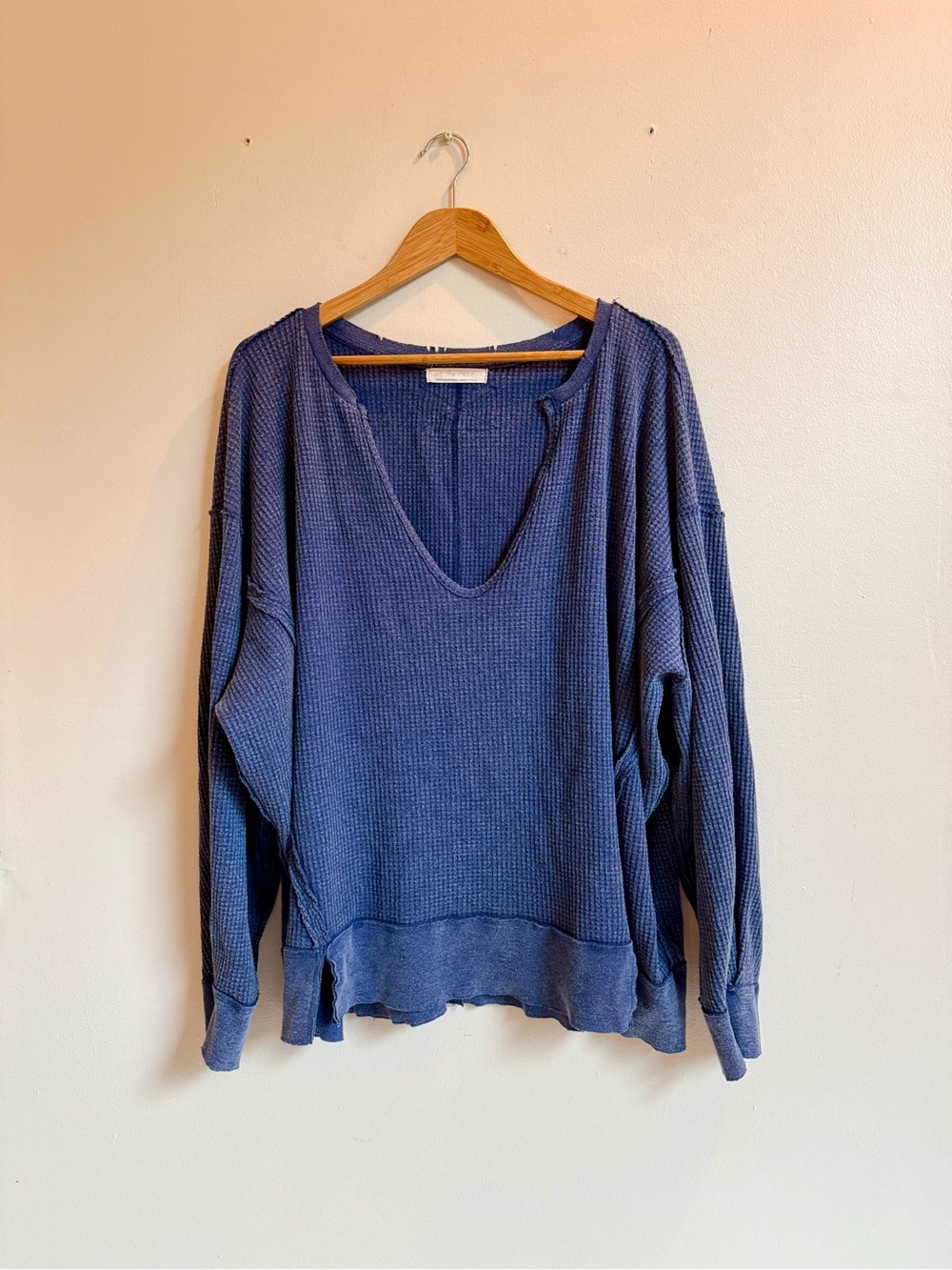 Free People We The Free Buttercup Thermal in Ink, Large